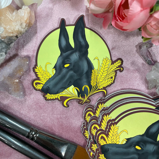 Anubis (Green Corn Moon) Sticker