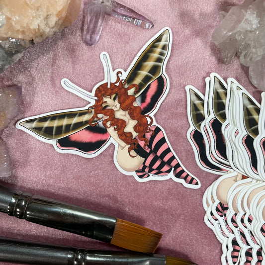 Hawk Moth Fairy Sticker