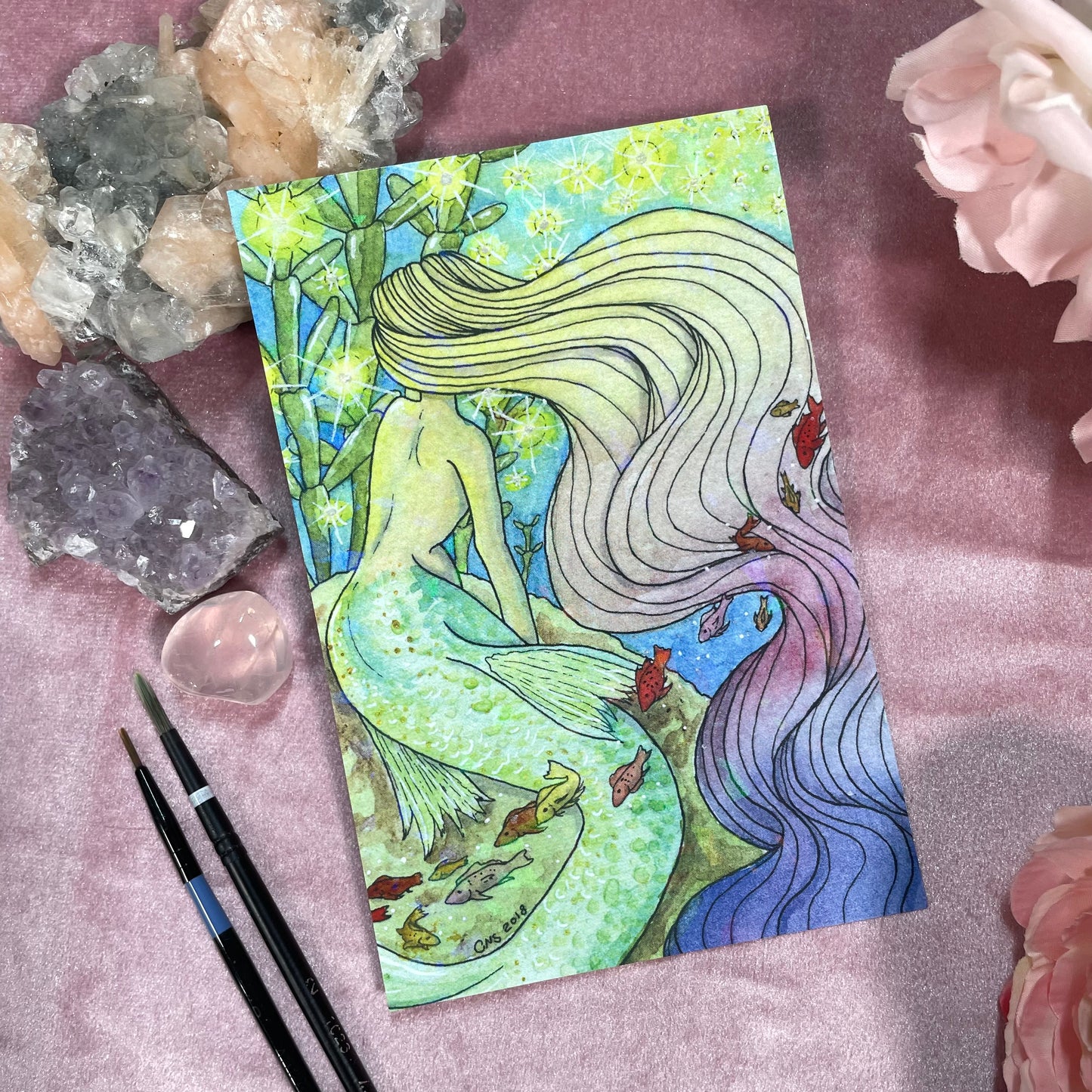 Drifting Lights Print