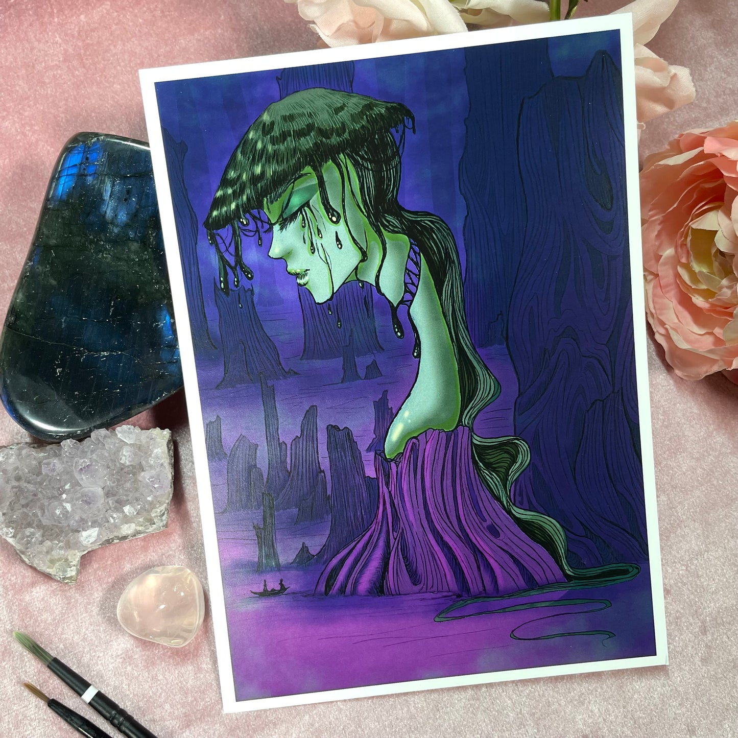 Inky Cap Forest Print