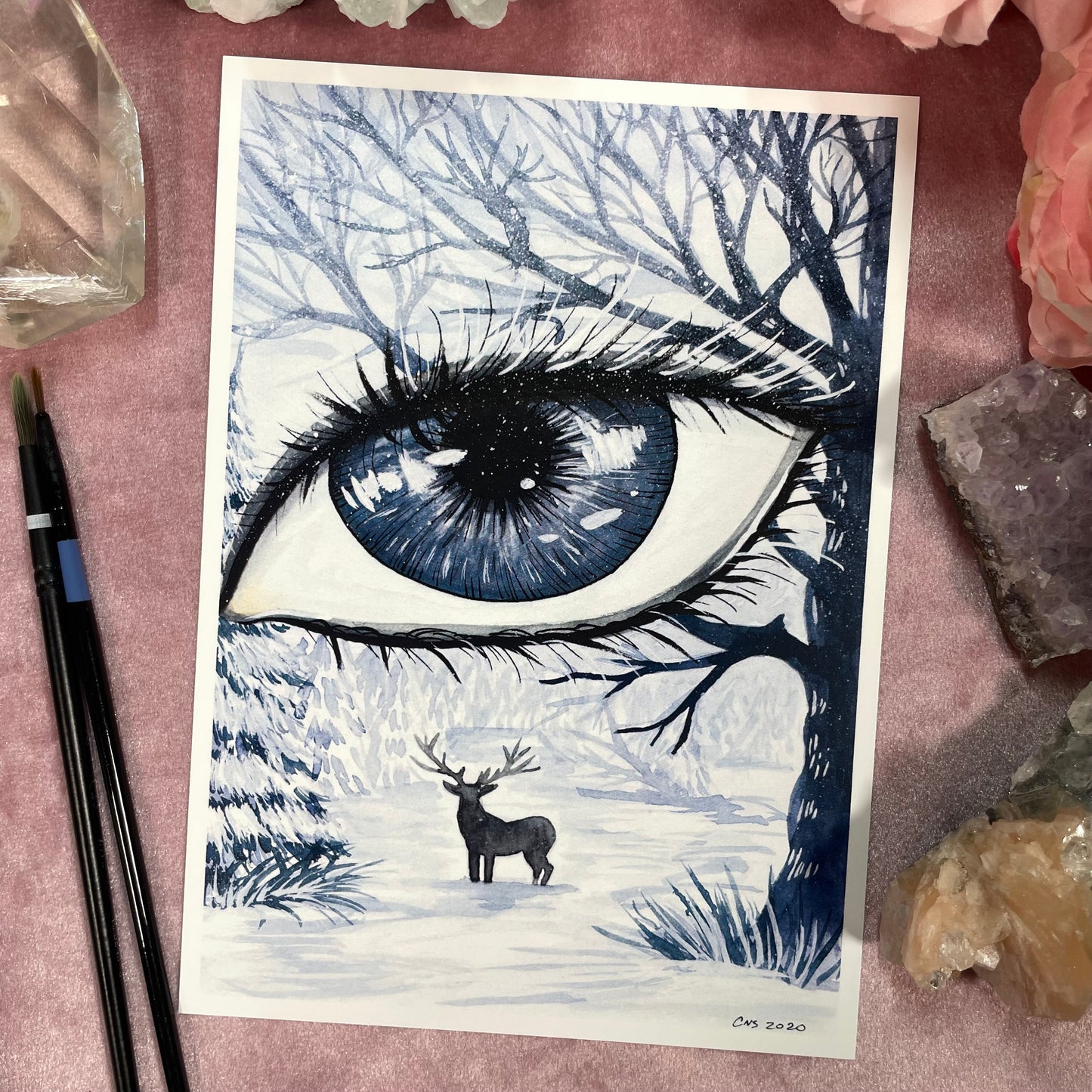 Winter Eye Print