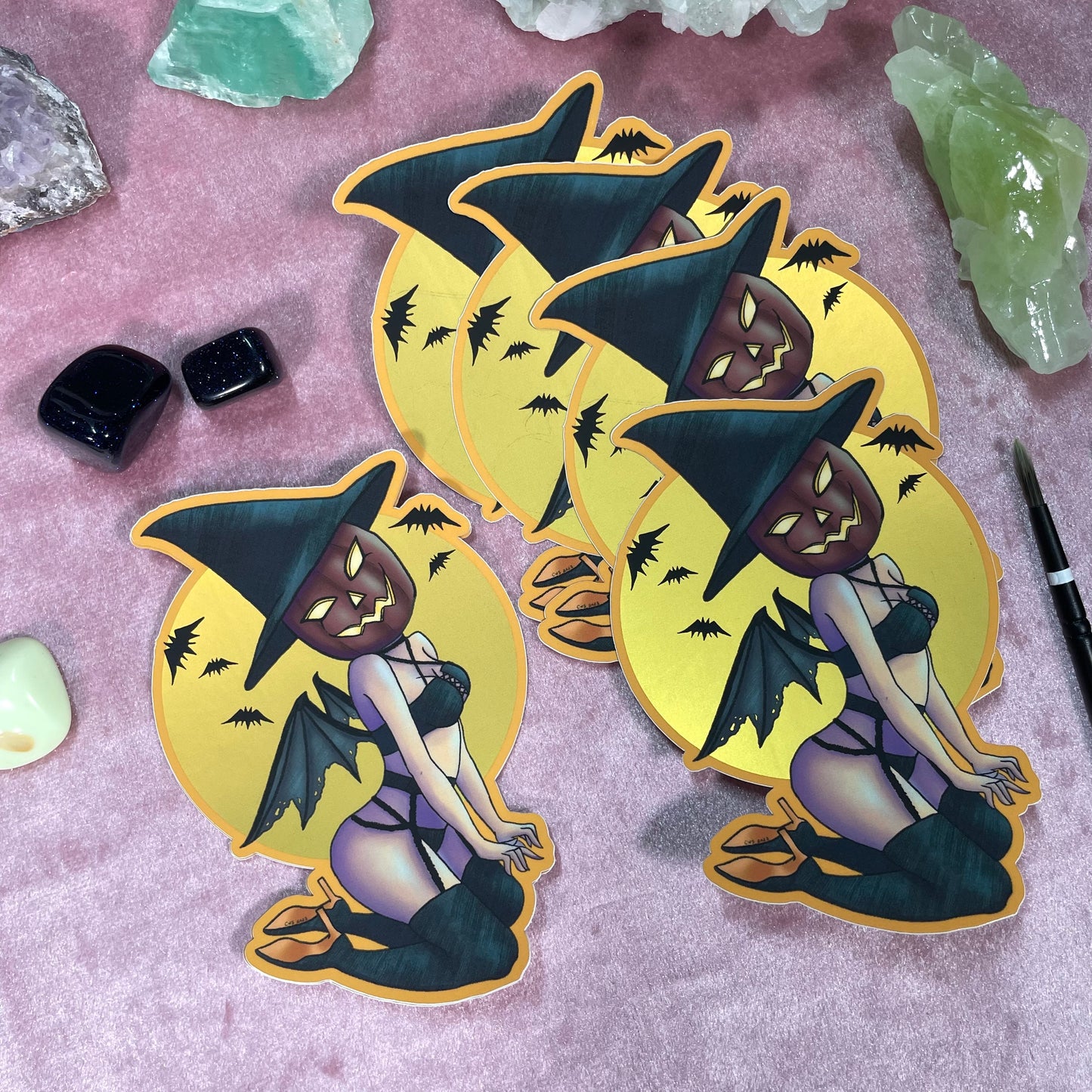 Smexy Pumpkin Girl Sticker