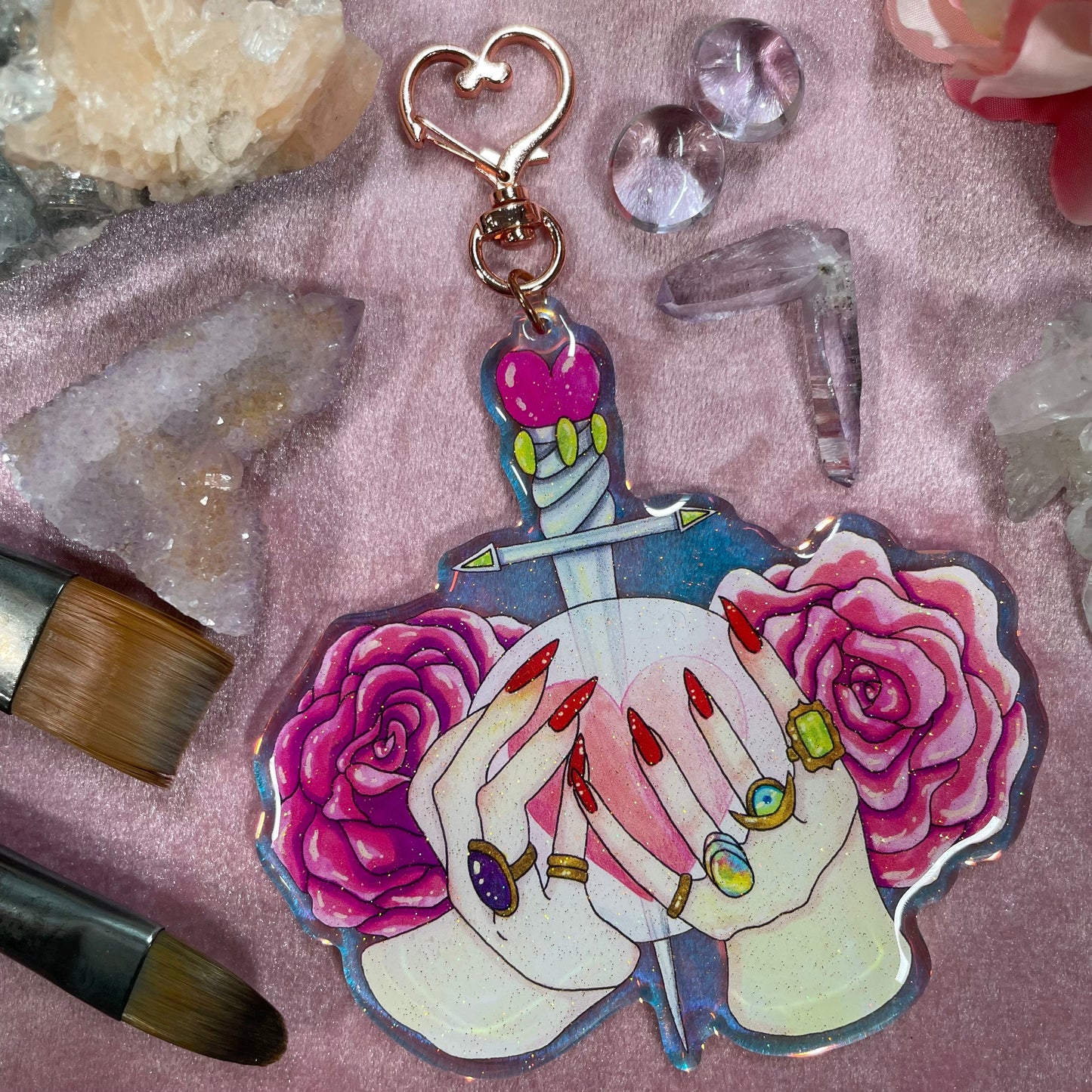 Love Witch Acrylic Keychain